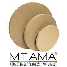 MDF Circle Wooden Disk Blank Craft Shape 10-60cm PREMIUM MDF Circles Round MIAMA