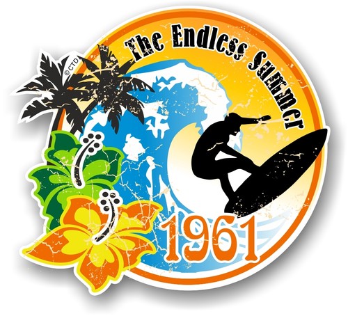 Aged retro surf - retro, board