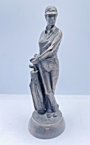 Woman golfer figurine - woman, figurine/