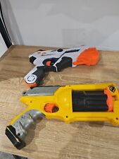 Nerf Gun Maverick REV 6 Blaster (without darts), Yellow & Nerf Lazer Ops Pro