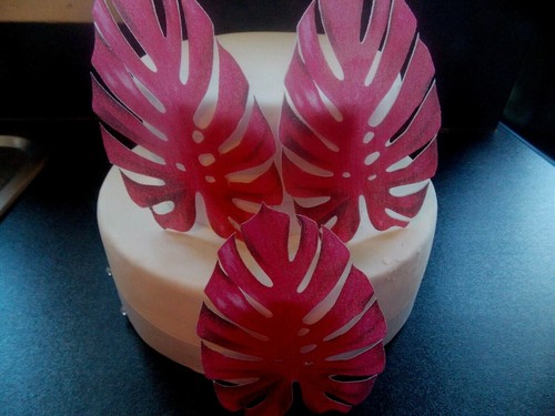 Edible large wafer paper pink - paper,