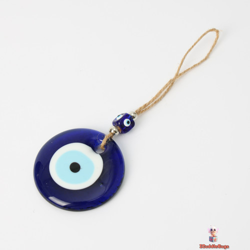 Elegant blue evil eye glass - blue,