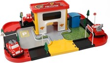Fire Station Playsets Drivers Car Playset Includes Fire Toy Car Vehicle for Kid.