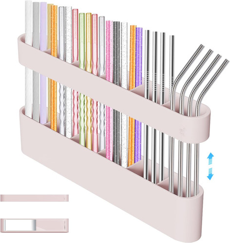 Silicone straw holder slots - silicone,