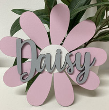 Personalised Wooden Daisy Name