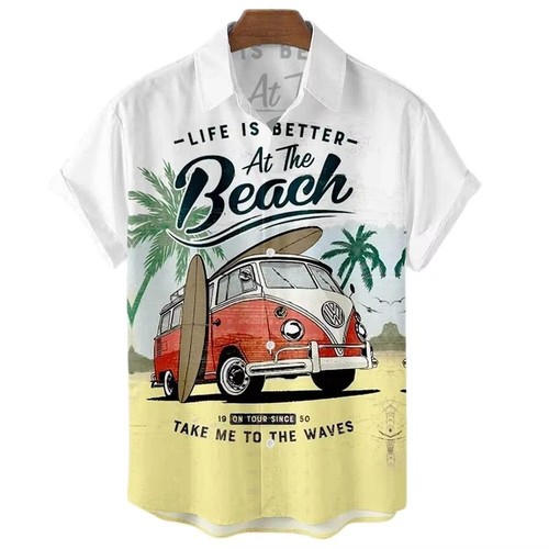 Mens button down - down, surf