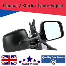 Door Wing Mirror Manual Black
