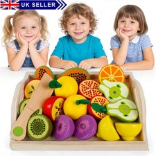 11PCs Wooden Cutting Fruits
