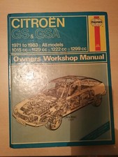 Citroen GS & GSA Haynes Manual