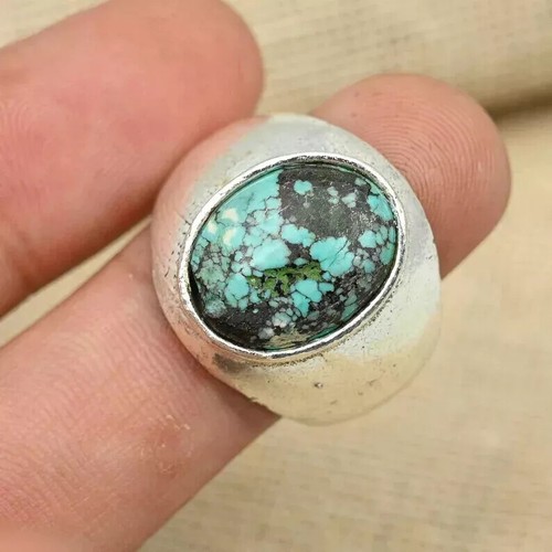 Turquoise gemstone men ring - gemstone, men's