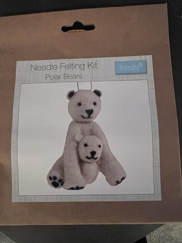 Needle felting kit - kit, polar