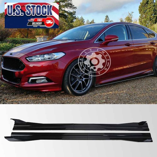 Glossy side skirt spoiler - glossy,