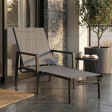 Sun Lounger w/ Retracable