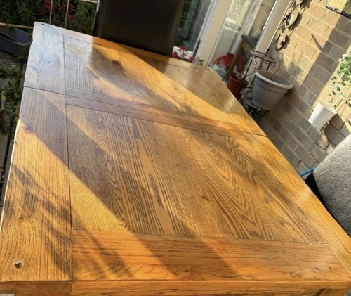 Extended wooden table - wooden, in