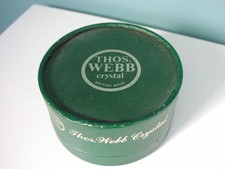 Thomas Webb Cut Crystal Glass Paperweight Christmas 1978 "Three Kings" Boxed