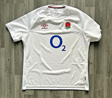 Umbro 3XL England Rugby Shirt 2024 Jersey Adults Home RFU Men's White o2 T Top