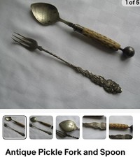 Antique Pickle Fork and Spoon Hallmarked Silver
