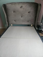 Winged grey velour double