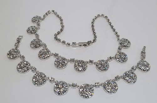 Akkad pave crystal - crystal, necklace
