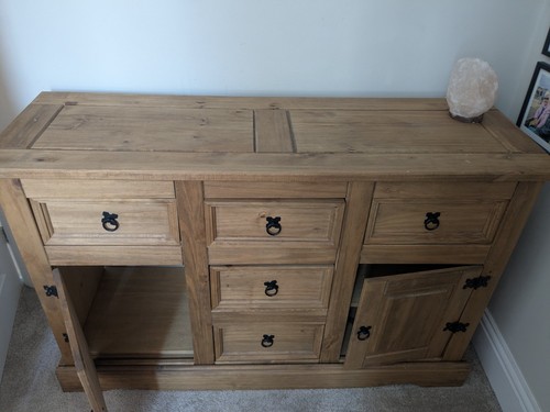 Oak cabinet drawers 2 - oak, cabinet.