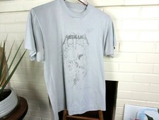 Vintage MODEL METALLICA PUSHEAD ZORLAC SKATEBOARD T SHIRT ORIGINAL M-L Gray 80s 