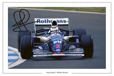 NIGEL MANSELL WILLIAMS  RENAULT F1 FORMULA ONE SIGNED PHOTO PRINT