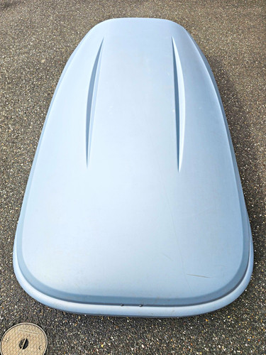 Halfords 420l grey roof box - 420l,