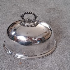 Mappin & Webb Victorian Silver plate Meat Dome Cloche 30cm w3448 great condition