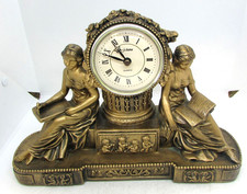 Juliana Twin Lady Clock- Decorative Roman Numeral Clock- Needs New Mechanism