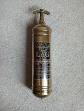 Vintage Brass Fire Extinguisher - L&G Fire Appliance Co Ltd