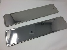 2 x Chrome Number Plate