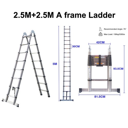 Telescopic ladder 5m - ladder,