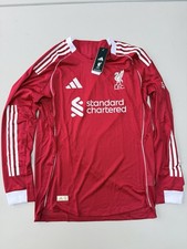 25/25 Liverpool Shirt Football Long Sleeve Size X-Large Player Version NEW
