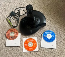 Microsoft Sidewinder Force Feedback Joystick for spares or repair c/w discs