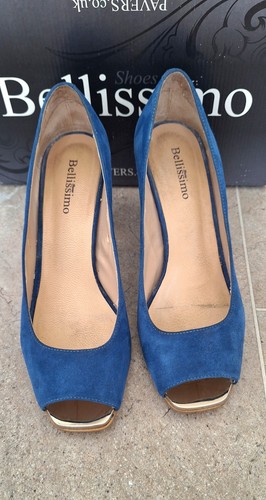 Bellisimo royal blue suede - blue,