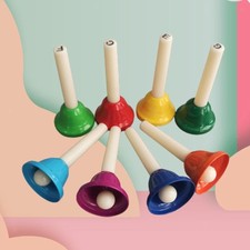 8x 8 Note Hand Bells for Kids