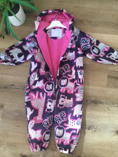 Nutmeg girls hooded puddlesuit - hooded,