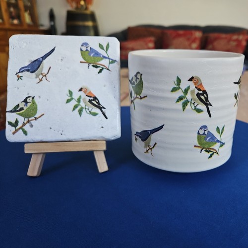 Hand painted decoupaged - hand,