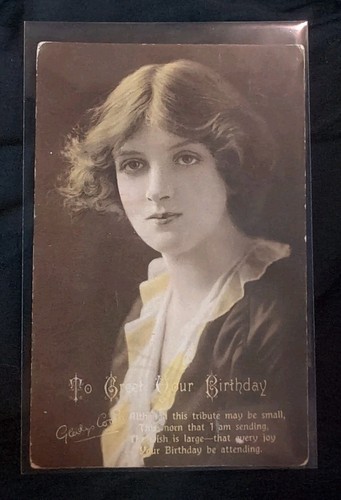 Antique vintage postcard - antique,