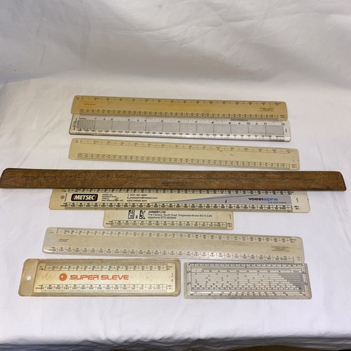 Joblot vintage rules - 9,