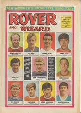 BOBBY CHARLTON - ROVER COMIC 1968 SILVER AGE