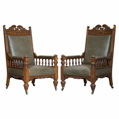 Antique pair ornately - pair,