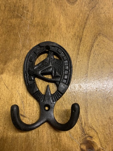 Coat hook stallion horse shoe - hook,
