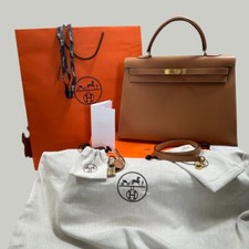 Hermes Kelly 35 Courchevel, Naturel Colour (EXCELLENT EXTERIOR CONDITION)