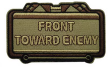 Front toward enemy - toward, enemy"