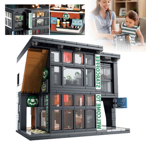 581pcs cafe building blocks - building,