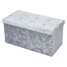 2 Seat Velvet Ottoman Large