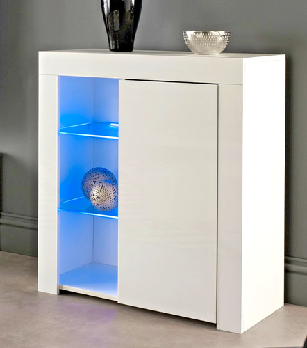White gloss sideboard cabinet - white,