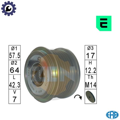 Alternator freewheel clutch - alternator,