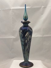 Okra Glass 2004 Stream Tall Perfume Bottle